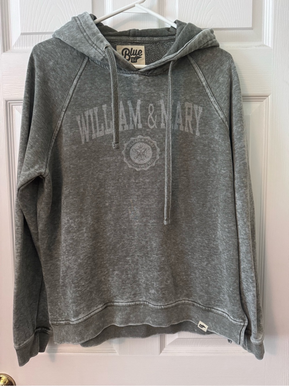 Blue 84 William & Mary Gray Pullover Vintage Style Collegiate Hoodie
